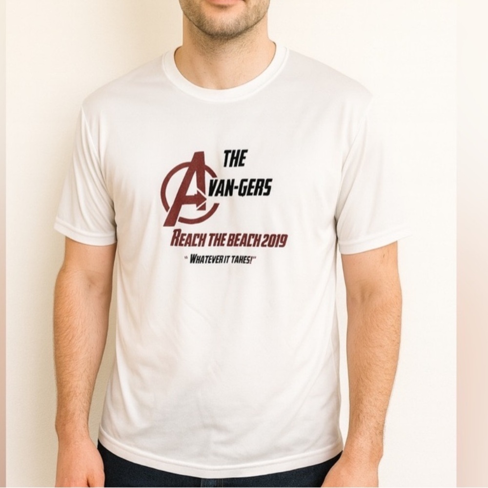 Men’s C2 Sport‎ Avengers “Reach the Beach 2019 Graphic T-Shirt White Size M